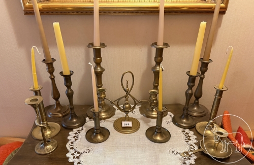 287 - Messing Kerzenständer Konv.