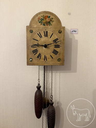 299 - Antike Lackschilduhr 18.Jh