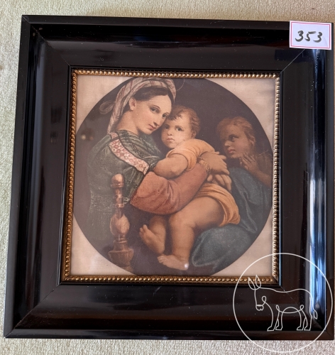 Bild 353 - Madonnenbild auf Textil