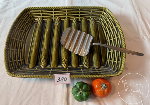 Bild 384 - Spargelplatte und -heber