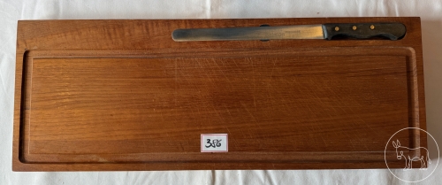Bild 386 - Lachsbrett mit Messer
