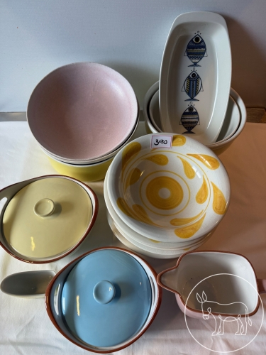 390 - Keramik-Konvolut Pastell