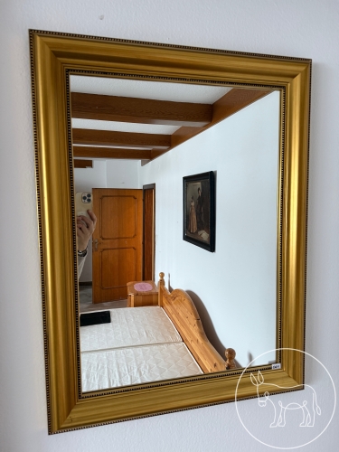 064 - Spiegel mit Goldrahmen