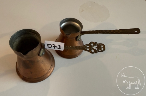 Bild 073 - 2 Mokka Kännchen Kupfer