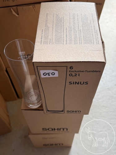 Bild 050 - Gläserkonvolut Sahm Sinus 0,2