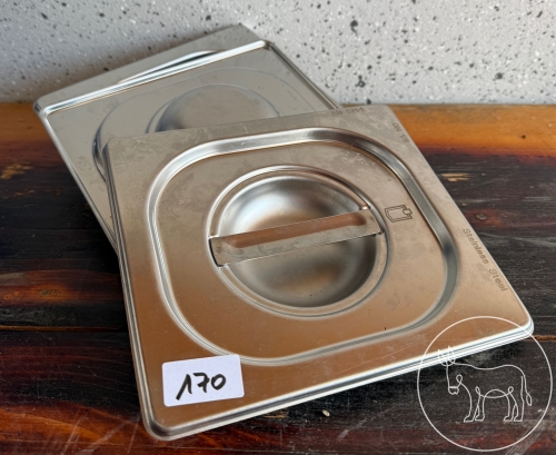 Bild 170 - 3 Stk. GN 1/6 Edelstahl-Deckel