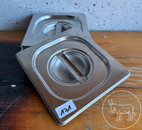 Bild 171 - 3 Stk. GN 1/6 Edelstahl-Deckel