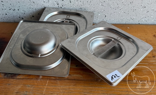 Bild 172 - 3 Stk. GN 1/6 Edelstahl-Deckel