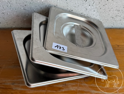 Bild 173 - 3 Stk. GN 1/6 Edelstahl-Deckel