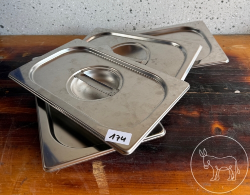 Bild 174 - 4 Stk. GN 1/4 Edelstahl-Deckel