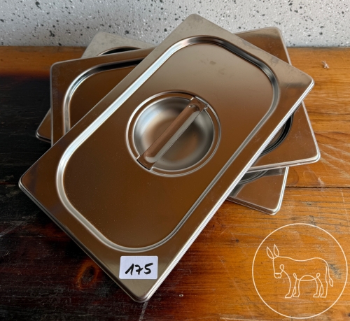 Bild 175 - 3 Stk. GN 1/4 Edelstahl-Deckel