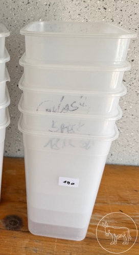 Bild 190 - 5 Stk. Kunststoff Behälter 4,2l