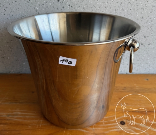196 - Eiswürfelkübel Edelstahl