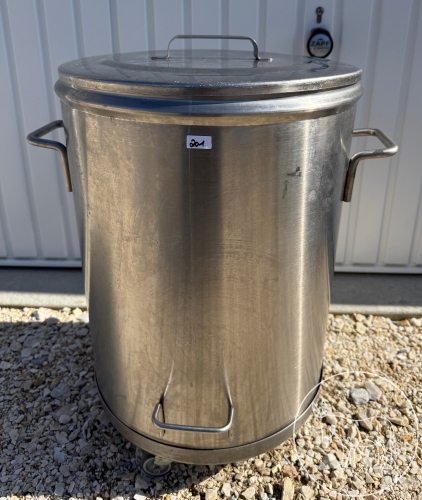201 - Edelstahl Gastro-Mülleimer XXL