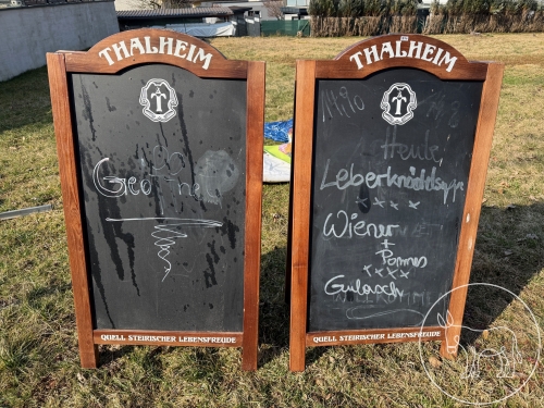 Bild 374 - 2 Stk. Aufsteller / Schiefertafel