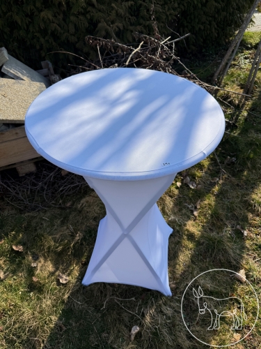 391 - 11 Stk. Stehtischhussen weiß