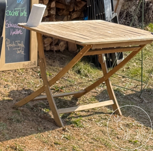 Bild 424 - Gartentisch Holz