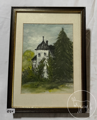 024 - Aqurell signiert, datiert, bez.