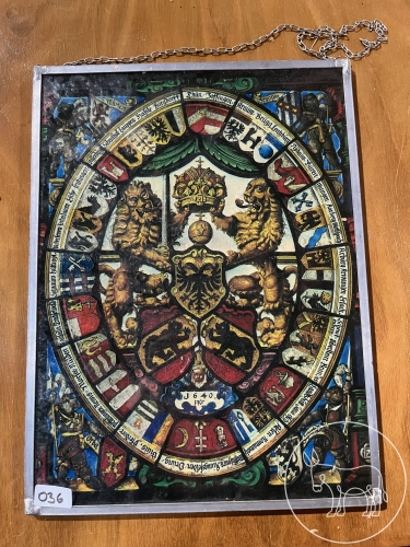 Bild 036 - Ämterscheibe in Zinnrahmen