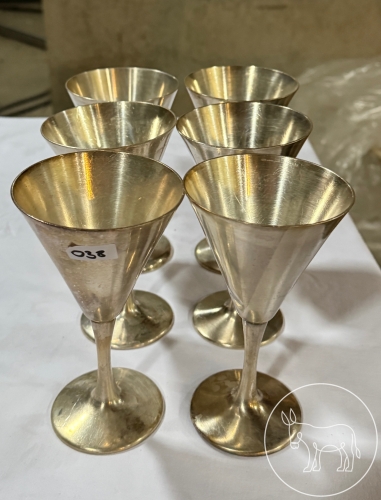 038 - 6 Stk. Eisbecher Hotelsilber