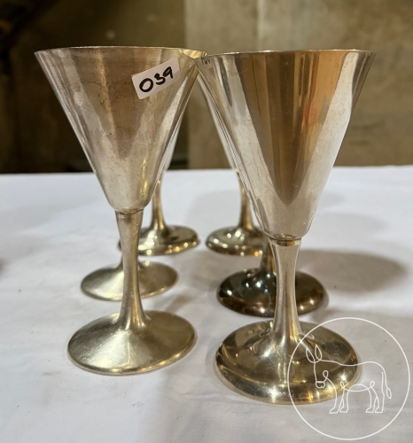 039 - 6 Stk. Eisbecher Hotelsilber