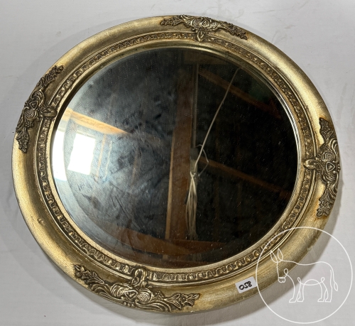 058 - Spiegel rund silberfärbig