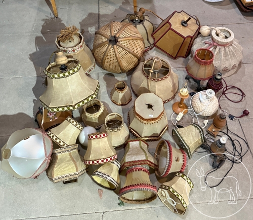Bild 134 - Lampen und Schirme Konvolut