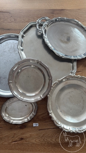 040 - 6 versilberte Platten