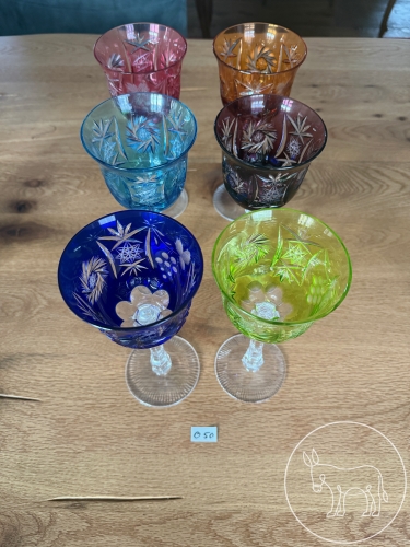 050 - 6 handgeschliffene Römergläser